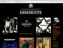 Tablet Screenshot of disidente.bandcamp.com