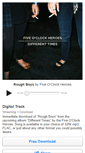 Mobile Screenshot of fiveoclockheroes.bandcamp.com