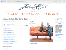 Tablet Screenshot of julianacoleandthebohobeat.bandcamp.com