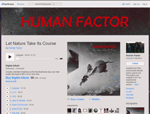 Tablet Screenshot of humanfactor.bandcamp.com