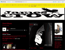 Tablet Screenshot of jamescrow.bandcamp.com