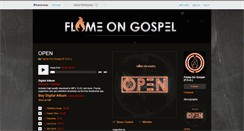 Desktop Screenshot of flameongospel.bandcamp.com