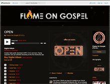 Tablet Screenshot of flameongospel.bandcamp.com