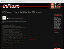 Tablet Screenshot of influxx.bandcamp.com