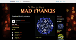 Desktop Screenshot of madfrancis.bandcamp.com