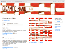 Tablet Screenshot of gigantichand.bandcamp.com