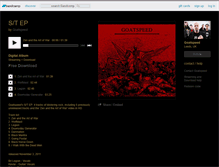 Tablet Screenshot of goatspeed.bandcamp.com