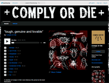 Tablet Screenshot of complyordie.bandcamp.com