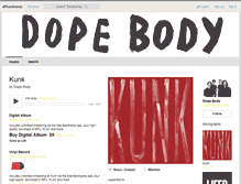 Tablet Screenshot of dopebody.bandcamp.com