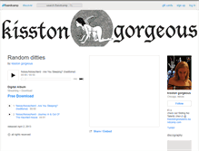 Tablet Screenshot of kisstongorgeous.bandcamp.com