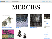 Tablet Screenshot of merciesmusic.bandcamp.com