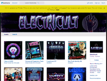 Tablet Screenshot of electricult.bandcamp.com