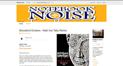 Desktop Screenshot of notebooknoise.bandcamp.com