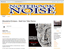 Tablet Screenshot of notebooknoise.bandcamp.com