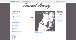 Desktop Screenshot of foundaway.bandcamp.com