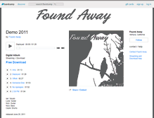 Tablet Screenshot of foundaway.bandcamp.com