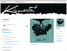Tablet Screenshot of kimota.bandcamp.com