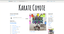 Desktop Screenshot of karatecoyotemusic.bandcamp.com