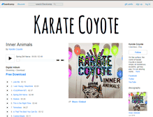Tablet Screenshot of karatecoyotemusic.bandcamp.com