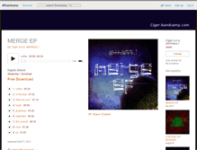 Tablet Screenshot of ciger.bandcamp.com