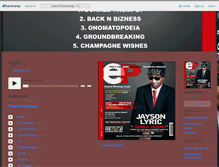 Tablet Screenshot of jaysonlyric.bandcamp.com