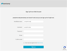 Tablet Screenshot of josephmcnulty.bandcamp.com