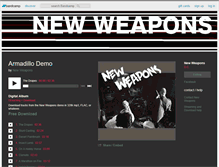 Tablet Screenshot of fornewweapons.bandcamp.com