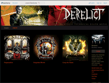 Tablet Screenshot of derelictmetal.bandcamp.com