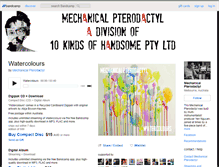 Tablet Screenshot of mechanicalpterodactyl.bandcamp.com