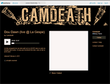 Tablet Screenshot of camdeath.bandcamp.com
