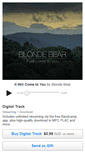 Mobile Screenshot of blondebearmusic.bandcamp.com