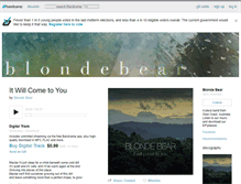 Tablet Screenshot of blondebearmusic.bandcamp.com