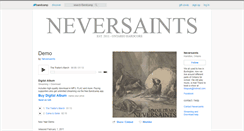 Desktop Screenshot of neversaints.bandcamp.com