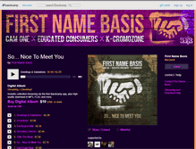 Tablet Screenshot of firstnamebasis.bandcamp.com