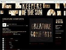 Tablet Screenshot of keepersofthesun.bandcamp.com