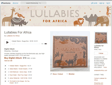 Tablet Screenshot of lullabiesforafrica.bandcamp.com