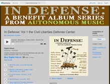 Tablet Screenshot of indefense.bandcamp.com