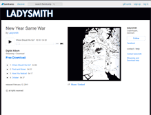 Tablet Screenshot of ladysmith.bandcamp.com
