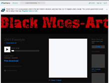 Tablet Screenshot of blackmoes-art.bandcamp.com