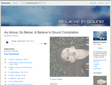 Tablet Screenshot of believeinsound.bandcamp.com
