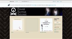 Desktop Screenshot of powerswitchfailure.bandcamp.com