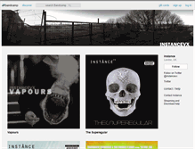 Tablet Screenshot of instancevx.bandcamp.com