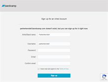 Tablet Screenshot of parkerkerstell.bandcamp.com