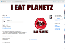 Tablet Screenshot of ieatplanetz.bandcamp.com