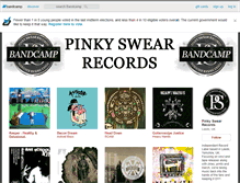 Tablet Screenshot of pinkyswearrecords.bandcamp.com