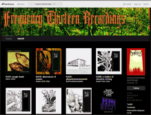 Tablet Screenshot of frequencythirteen.bandcamp.com