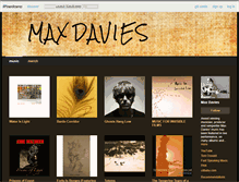 Tablet Screenshot of maxdavies.bandcamp.com