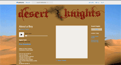 Desktop Screenshot of desertknights.bandcamp.com