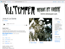 Tablet Screenshot of illtemper.bandcamp.com