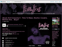 Tablet Screenshot of hairyhole.bandcamp.com